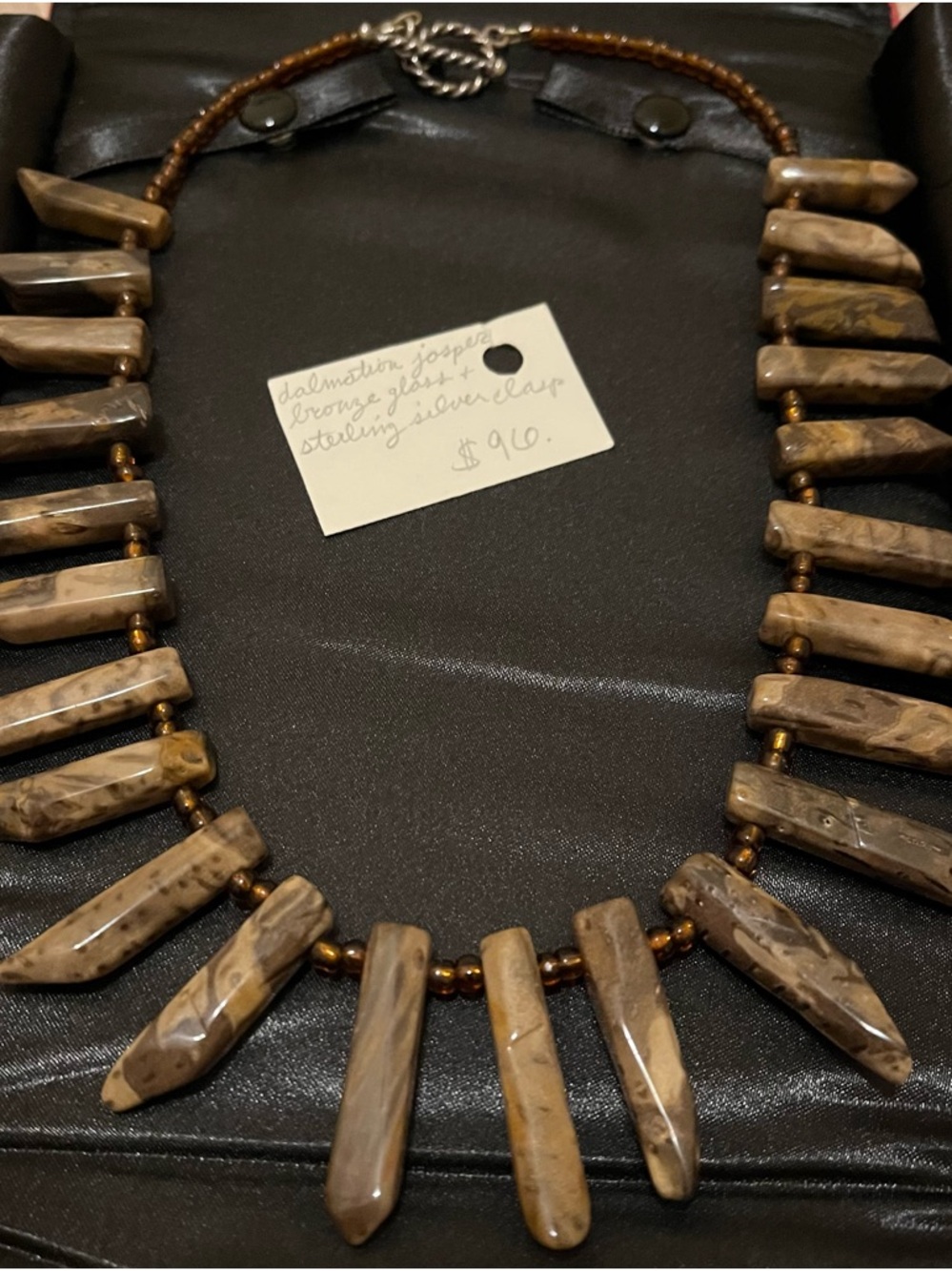 Artisan Gem Stone Necklace Y2K